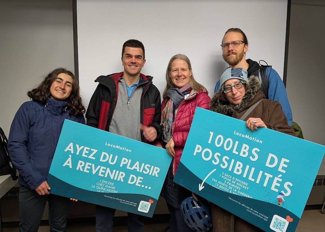 Comité LocoMotion CDN-NDG lors d'une séance d'information donnée en décembre 2025.